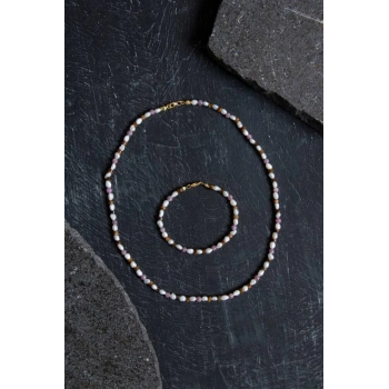 Sertifikalı Yakut, İnci, Kaplan Gözü Gümüş Kapama Doğal Taş Set