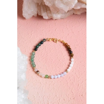 Sertifikalı Yengeç Burcu Doğal Taş Bileklik