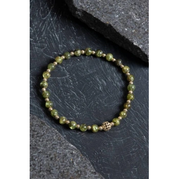 Sertifikalı Zebercet, Hematit Zirkon Aparat Doğal Taş Bileklik