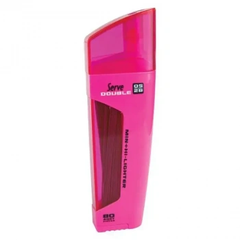 Serve Double Min Mor Fosforlu Kalem + 0.5mm 2B Uç Tüplü