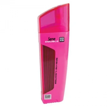 Serve Double Min Mor Fosforlu Kalem + 0.9mm 2B Uç Tüplü