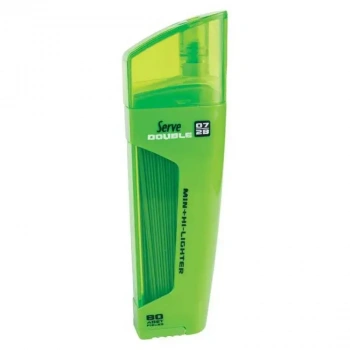 Serve Double Min Yeşil Fosforlu Kalem + 0.7mm 2B Uç Tüplü