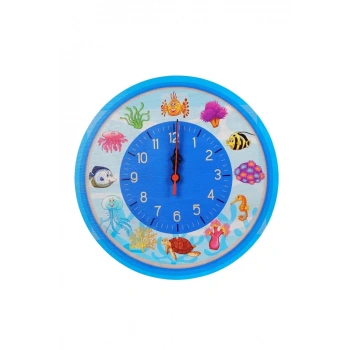 Sevimli Deniz Canlıları Saati 30 x 30 cm