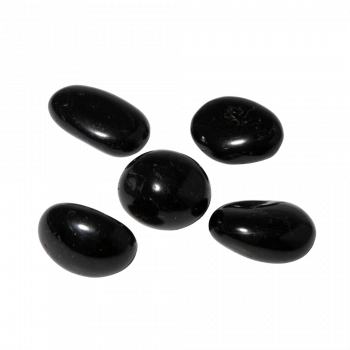 Siyah Turmalin Doğal Taş Tımbıl El Taşı