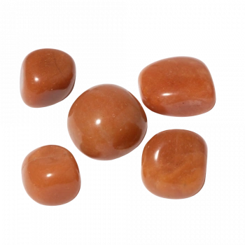 Turuncu Aventurin Doğal Taş Tımbıl El Taşı