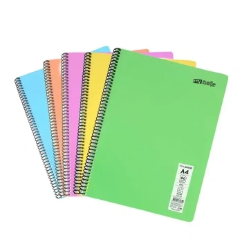 Umur Mynote Çizgili Defter 40 Yp A4 Flex Pastel Kapak Spiralli
