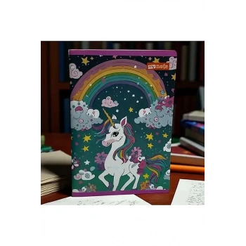 Umur Mynote Unicorn Çizgili Defter 60 Yp A4 Pp Kapak Tel Dikiş