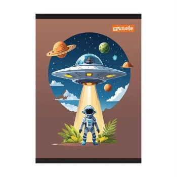 Umur Mynote Uzay Kareli Defter 60 Yp A4 PP Kapak Tel Dikiş