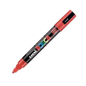 Uniball Posca 5M Markör 2.5 mm Kırmızı