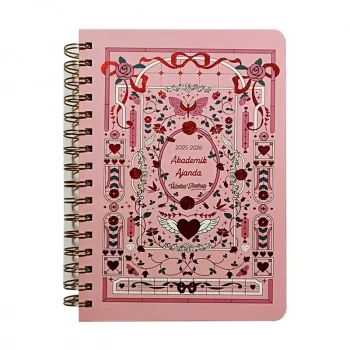 Victorias Journals Akademik Ajanda A5 Spr Sert Kapak 2025-2026