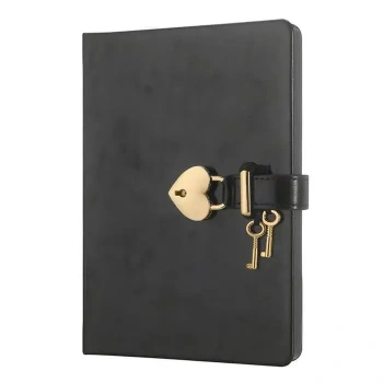 Victorias Journals Hush Hush Siyah Kalp Kilitli Özel 160 Yp 13x18