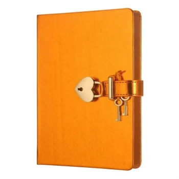 Victorias Journals Hush Hush Turuncu Kalp Kilitli Özel 160 Yp 13x18