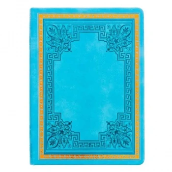 Victorias Journals Vintage Old Book Turkuaz Çizgili 160 Yp 14x20