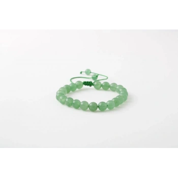 Yeşil Aventurin 8mm Merdiven Kapama Doğal Taş Bileklik