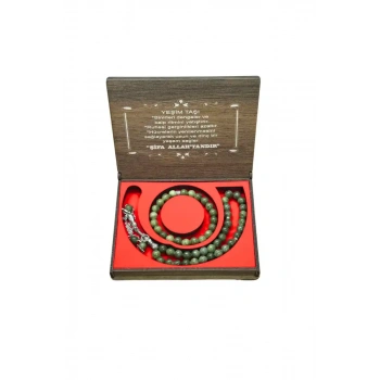 Yeşim Taşı 33 Lük Tesbih & Bileklik Set