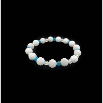 Zayıflama Açlık Bastırma Korkuları Azaltma Bilekliği - Ay Taşı - Prehnit - Apatit