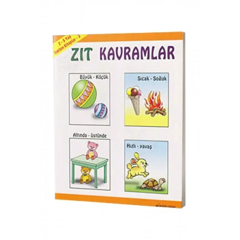 Zıt Kavramlar - Karton Kitap 3 - 2-5 Yaş
