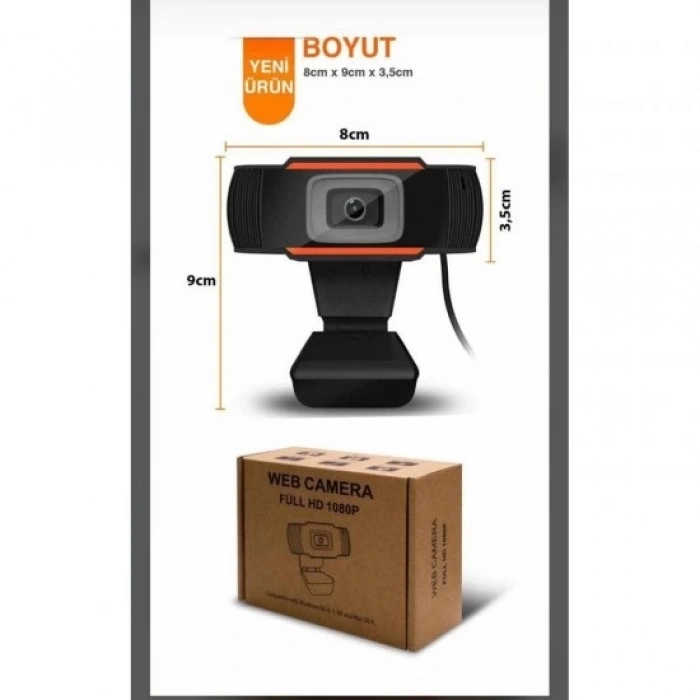 1080P Mikrofonlu USB HD Webcam