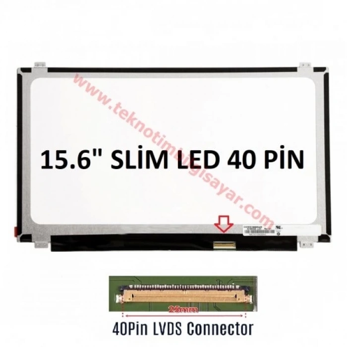 15.6 Wxga 1366x768 Led B156XW03 V.1 - 40 Pin 15.6 Slim Led