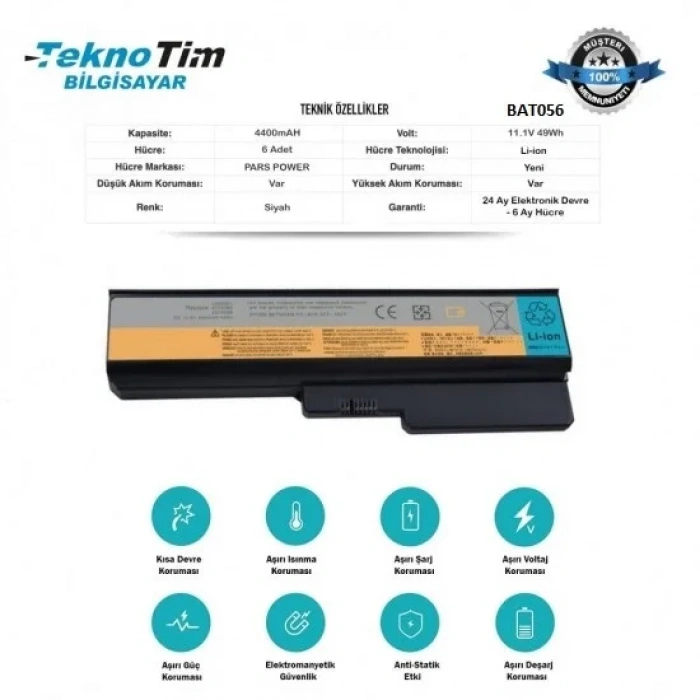 42T4577 LENOVO BATARYASI, LAPTOP PİL