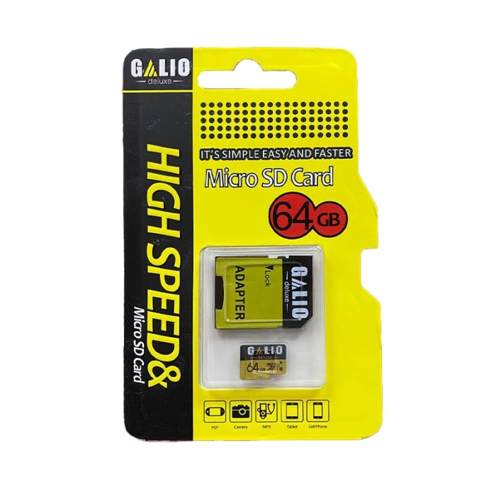 Galio 64GB Hafıza Kartı – Yüksek Performanslı Depolama