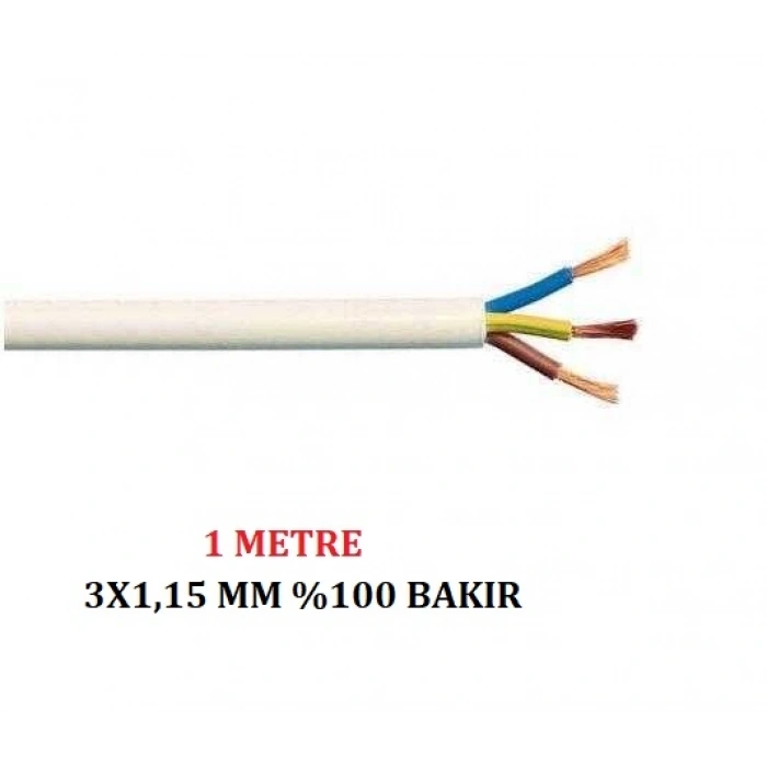 KABLO TTR 3X-005 3X1,5 MM ELEKTRİK KABLOSU
