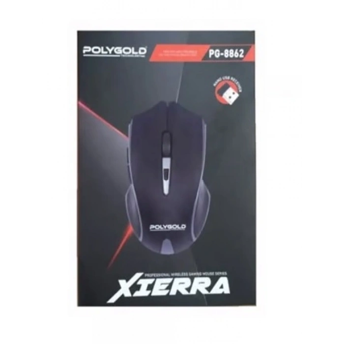 Polygold PG-8862 XIERRA Kablosuz 3600 Dpı Oyuncu Mouse Ve Bilek Destek Padi