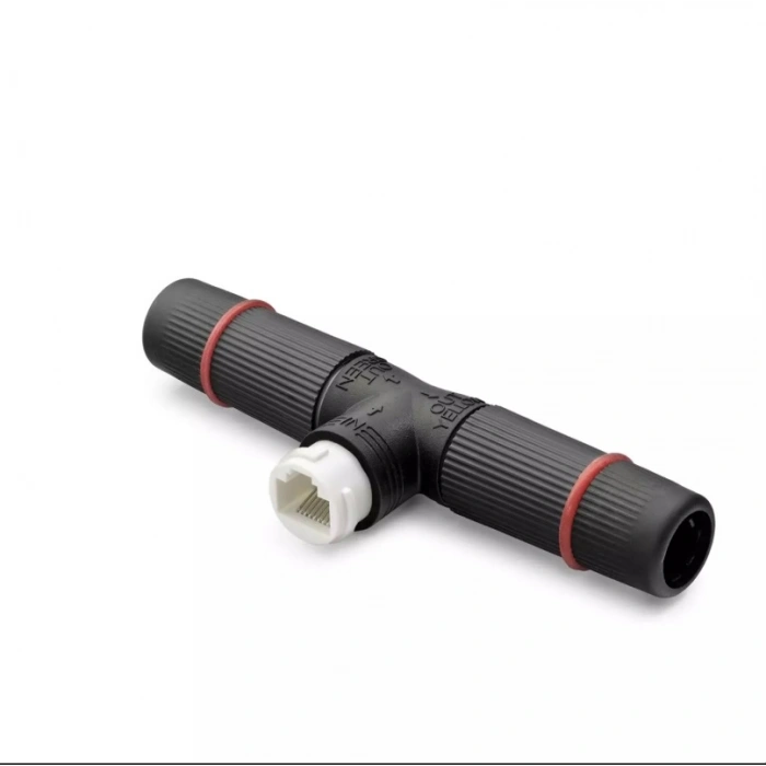 NODAR ND2452 PoE Splitter T Tipi Su Geçirmez RJ45 Konnektör - Siyah