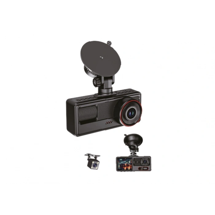 INOX-X604 WİFİ 3 KAMERALI ARAÇ DASHCAM