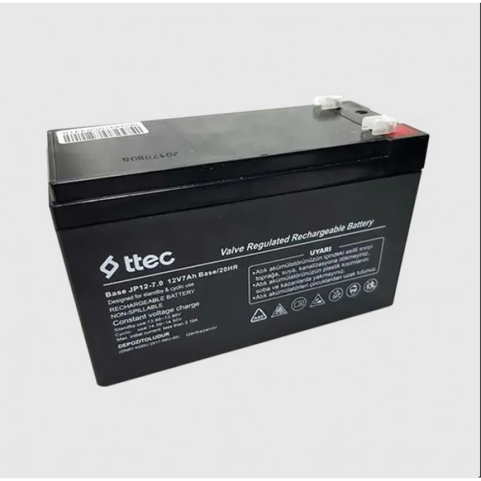 ttec 12vs 12V 7Ah BASE Bakımsız Kuru Akü