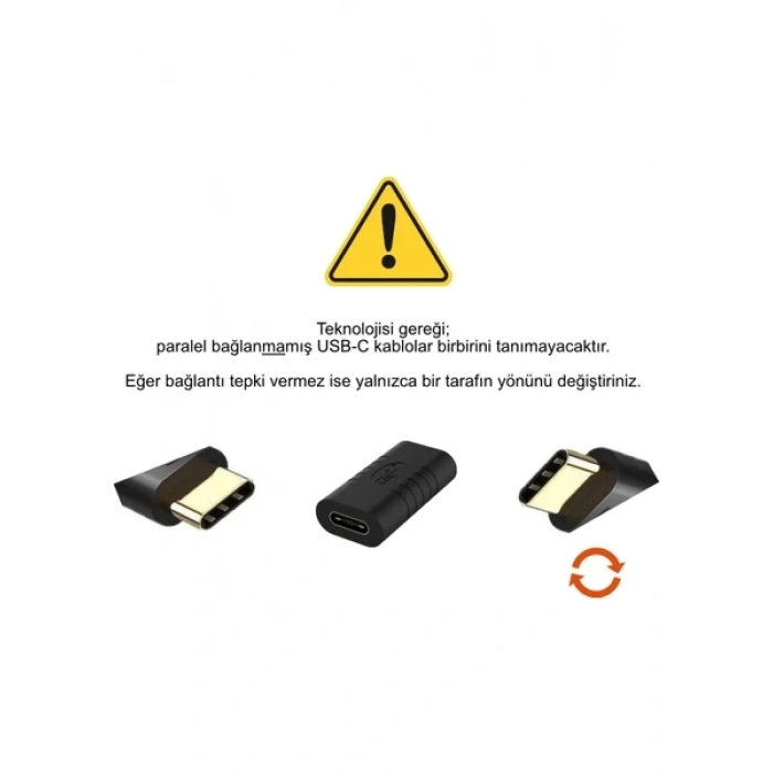 SPELT USB 3.1 Type C Dişi Dişi Adaptör Çevirici Şarj ve Data Uzatma