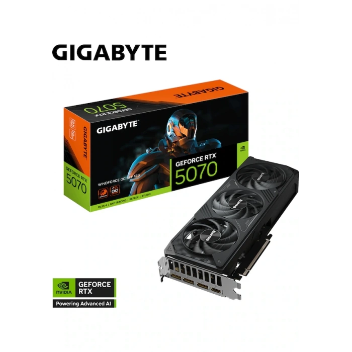 Gıgabyte Vga Geforce Rtx5070 Wındforce Oc Sff 12gb Ekran Kartı