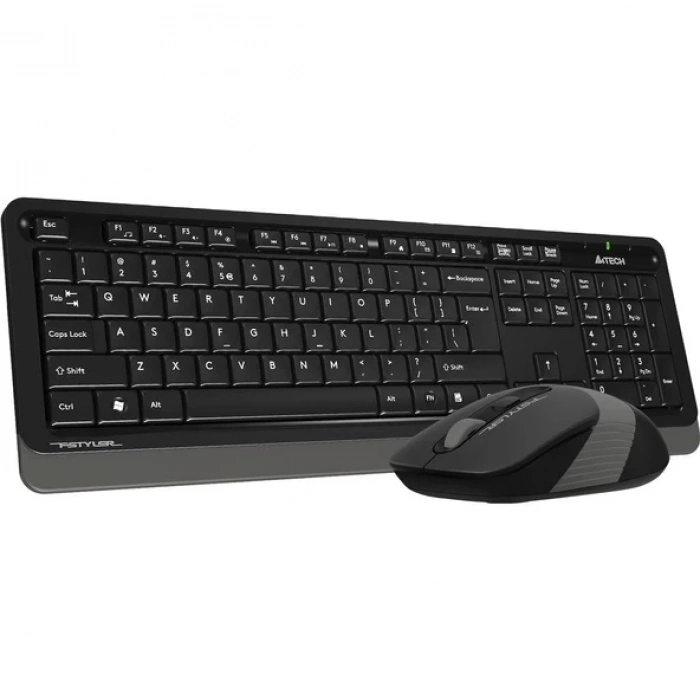 A4 TECH FG1010 Siyah/Gri FSTYLER Türkçe Q, Kablosuz Klavye Mouse Set