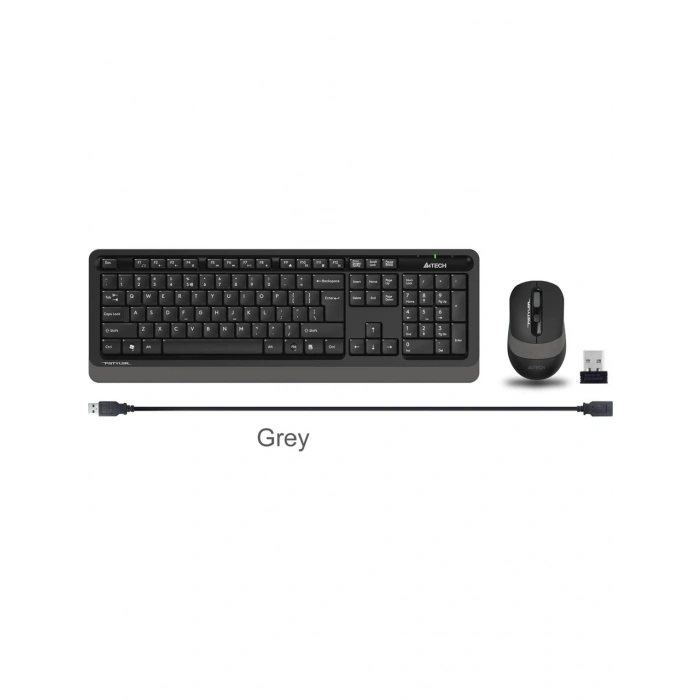A4 TECH FG1010 Siyah/Gri FSTYLER Türkçe Q, Kablosuz Klavye Mouse Set
