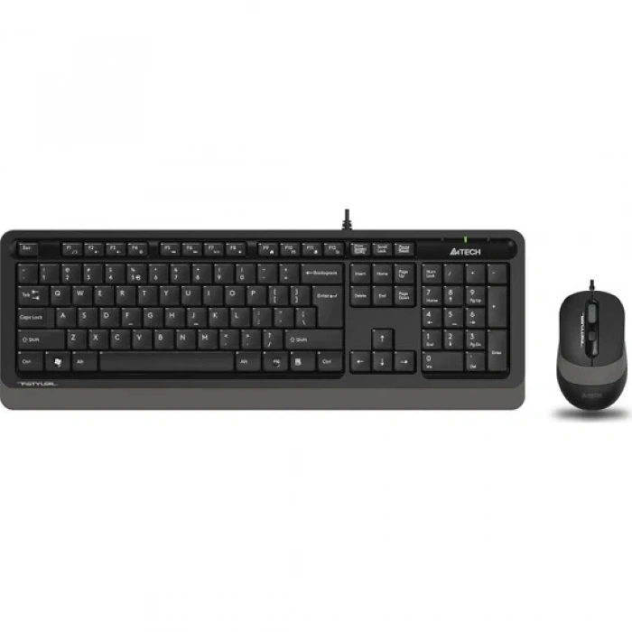 A4Tech F1010 Türkçe Q Siyah-gri Klavye Mouse Set