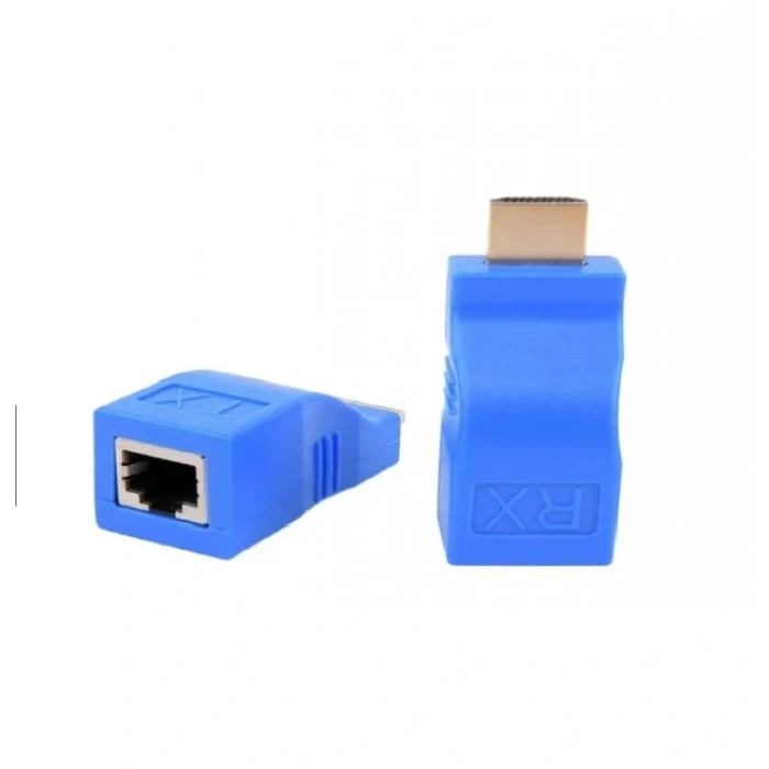 Alfais 4971 HDMI RJ45 Cat5 6 Extender Uzatıcı Uzatma Aparatı Adaptör