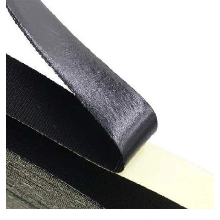 Asetatlı Kumaş Bez Bant 15mm 30 metre Siyah