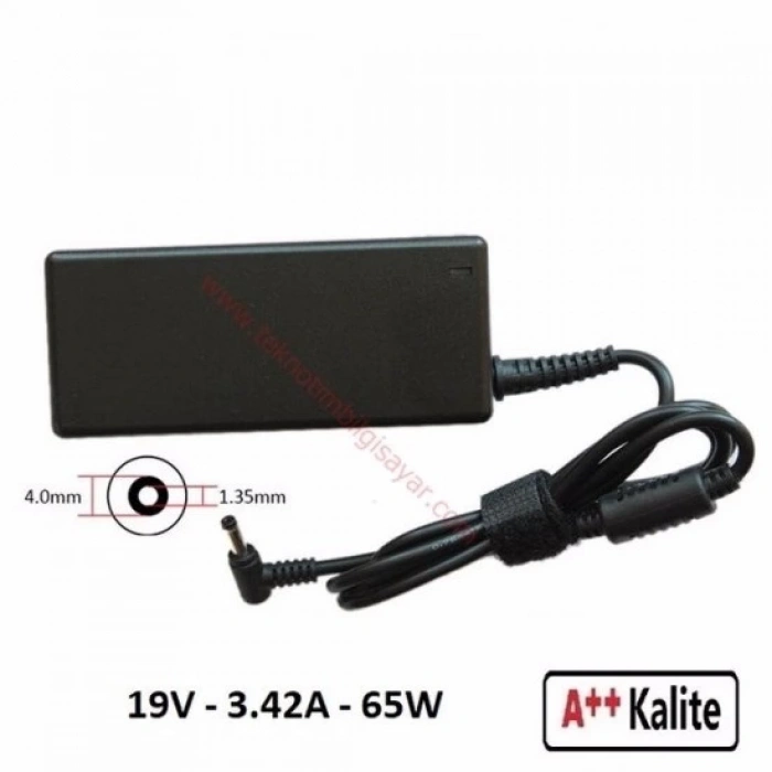 ASUS INCE ADAPTÖR 4.0*1.35 MM 19 Volt 3.42 Amper 65W ADP008 (Açıklama Kısmından Uyumlu Modelinizi Kontrol Edebilirsiniz.)