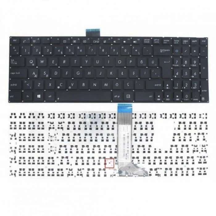 Asus X502C Uyumlu Notebook Klavyesi - Siyah - TR