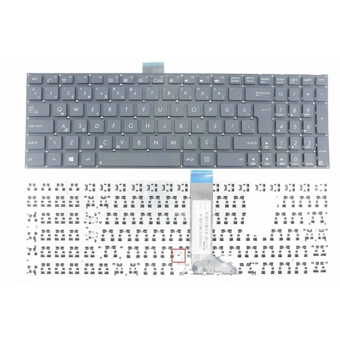 Asus X554LA-XO1582T Notebook Klavye (Siyah TR)