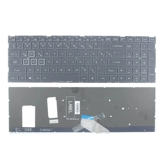 Casper Excalibur G750.7700-B510P uyumlu Klavye Işıklı Backlit - RGB