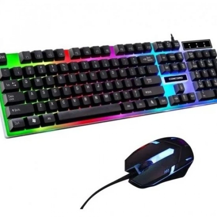 Concord C-56 Işıklı Oyuncu Mouse Klavye Seti