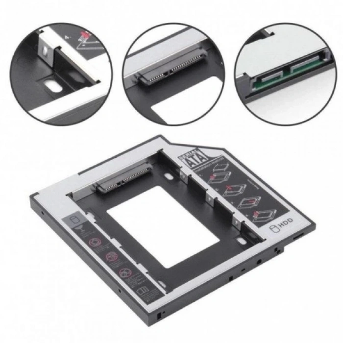 Concord Caddy C-856 Notebook HDD/SSD Takma Aparatı 9.5mm ince