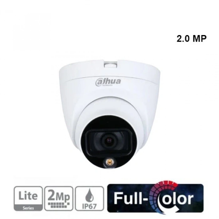 Dahua HAC-HDW1209TLQ-LED-0280B 2 MP 2.8mm Lens 20 mt Gece Görüşü Dome Kamera