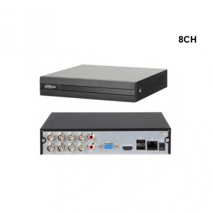 DAHUA XVR1B08-I 2Mpix H265+ 8 Kanal Video, 1 HDD, 5in1 DVR Cihazı 8 Kanal DVR Kayıt Cihazı