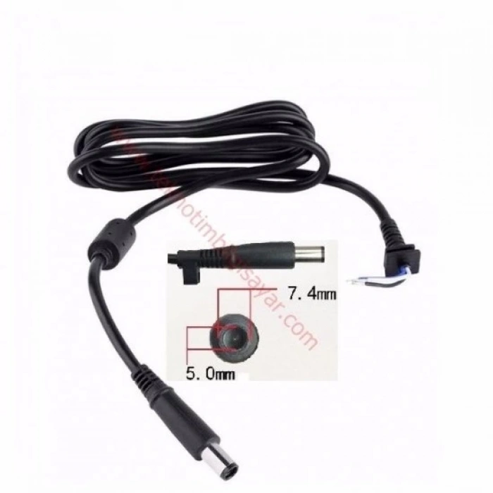 DELL - HP ADAPTÖR KABLOSU 7.4*5.0MM (Açıklama Kısmından Uyumlu Modelinizi Kontrol Edebilirsiniz.)