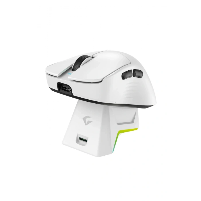 Gameagle Iceberg RGB Kablosuz 2.4Ghz+Bluetooth+Kablolu+Dock Şarj İstasyonlu 55gr 1K Hz 12800DPI Oyuncu Mouse