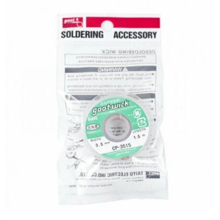 GOOTWİCK 3515 LEHİM ÇEKME TELİ 3.5 MM / LEHİM TOPLAMA TELİ 3.5 MM