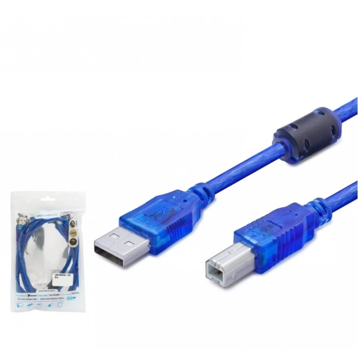 Hadron Hdx7544 Usb Yazıcı Printer Kablosu 5M Mavi Kablo 5 m