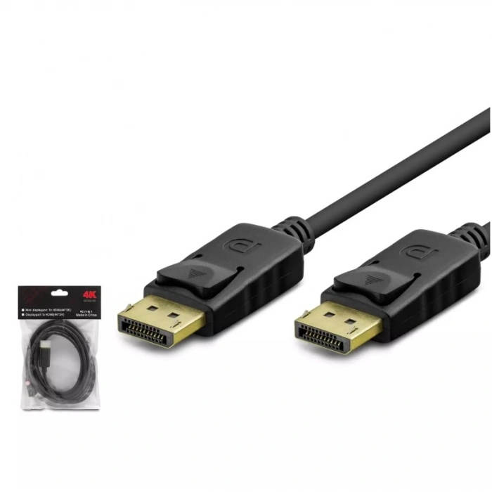 HADRON HDX7798 DisplayPort Kablo 4K 144 Hz 3 m - Siyah